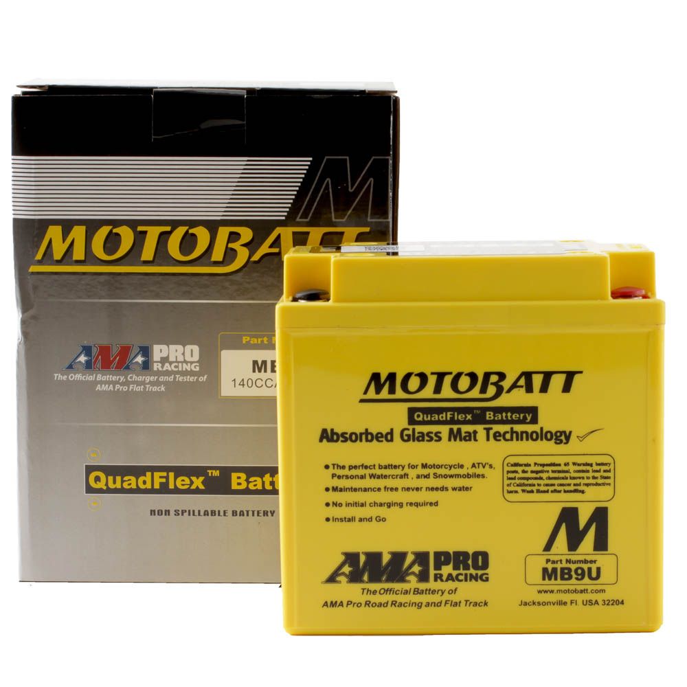 MB9U MOTOBATT QUADFLEX BATTERY (8PCS/CTN)