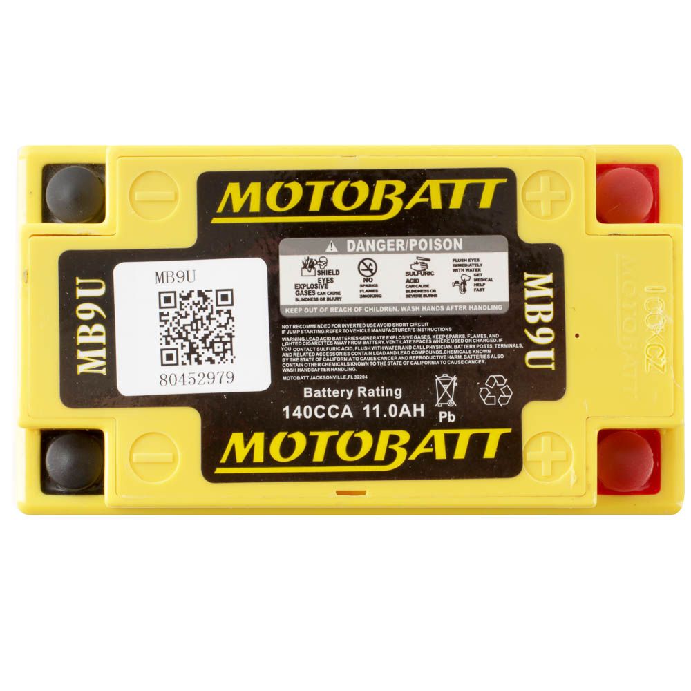 MB9U MOTOBATT QUADFLEX BATTERY (8PCS/CTN)