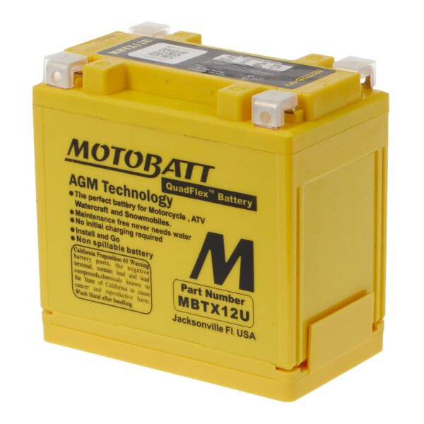 MBTX12U MOTOBATT QUADFLEX BATTERY (4PCS/CTN)