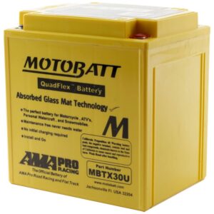 MBTX30U MOTOBATT QUADFLEX BATTERY (2PCS/CTN)