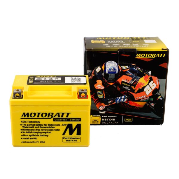 MBTX4U MOTOBATT QUADFLEX BATTERY (10PCS/CTN)