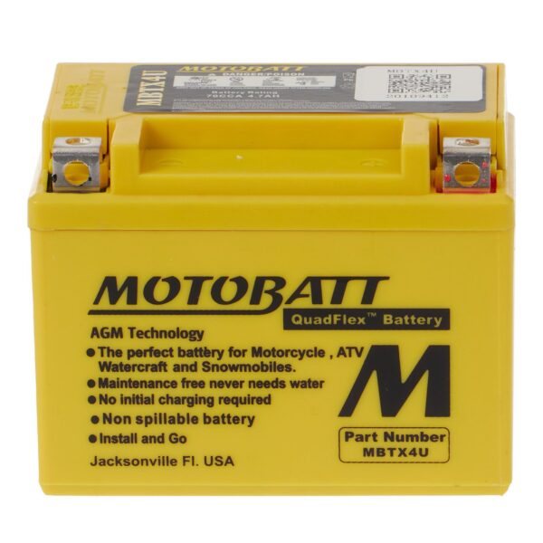 MBTX4U MOTOBATT QUADFLEX BATTERY (10PCS/CTN)