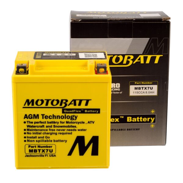 MBTX7U MOTOBATT QUADFLEX BATTERY (8PCS/CTN)