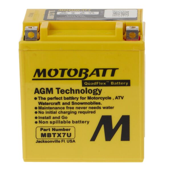 MBTX7U MOTOBATT QUADFLEX BATTERY (8PCS/CTN)