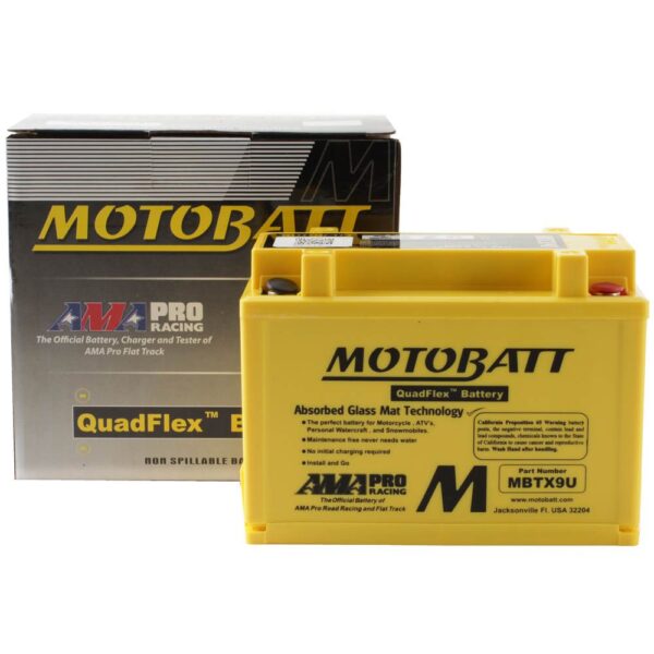 MBTX9U MOTOBATT QUADFLEX BATTERY (8PCS/CTN)