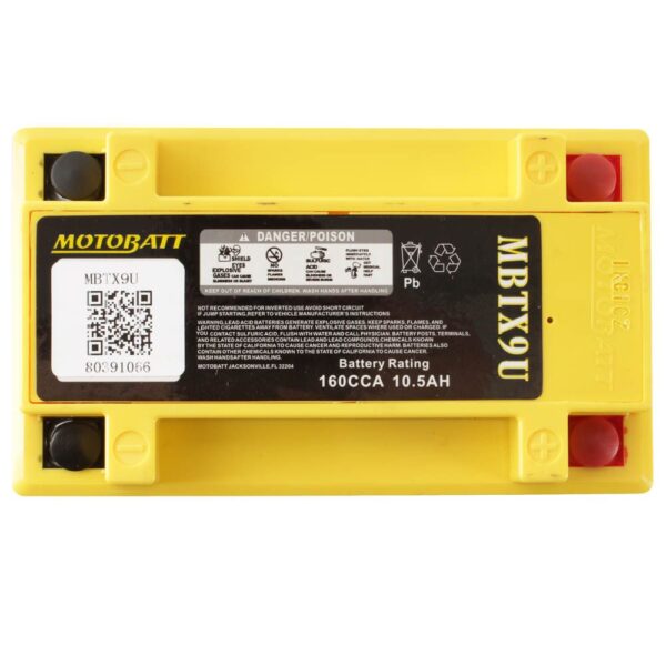 MBTX9U MOTOBATT QUADFLEX BATTERY (8PCS/CTN)