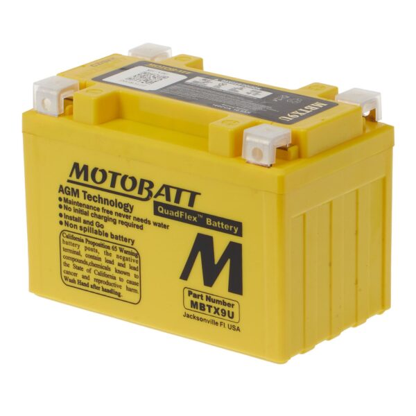 MBTX9U MOTOBATT QUADFLEX BATTERY (8PCS/CTN)
