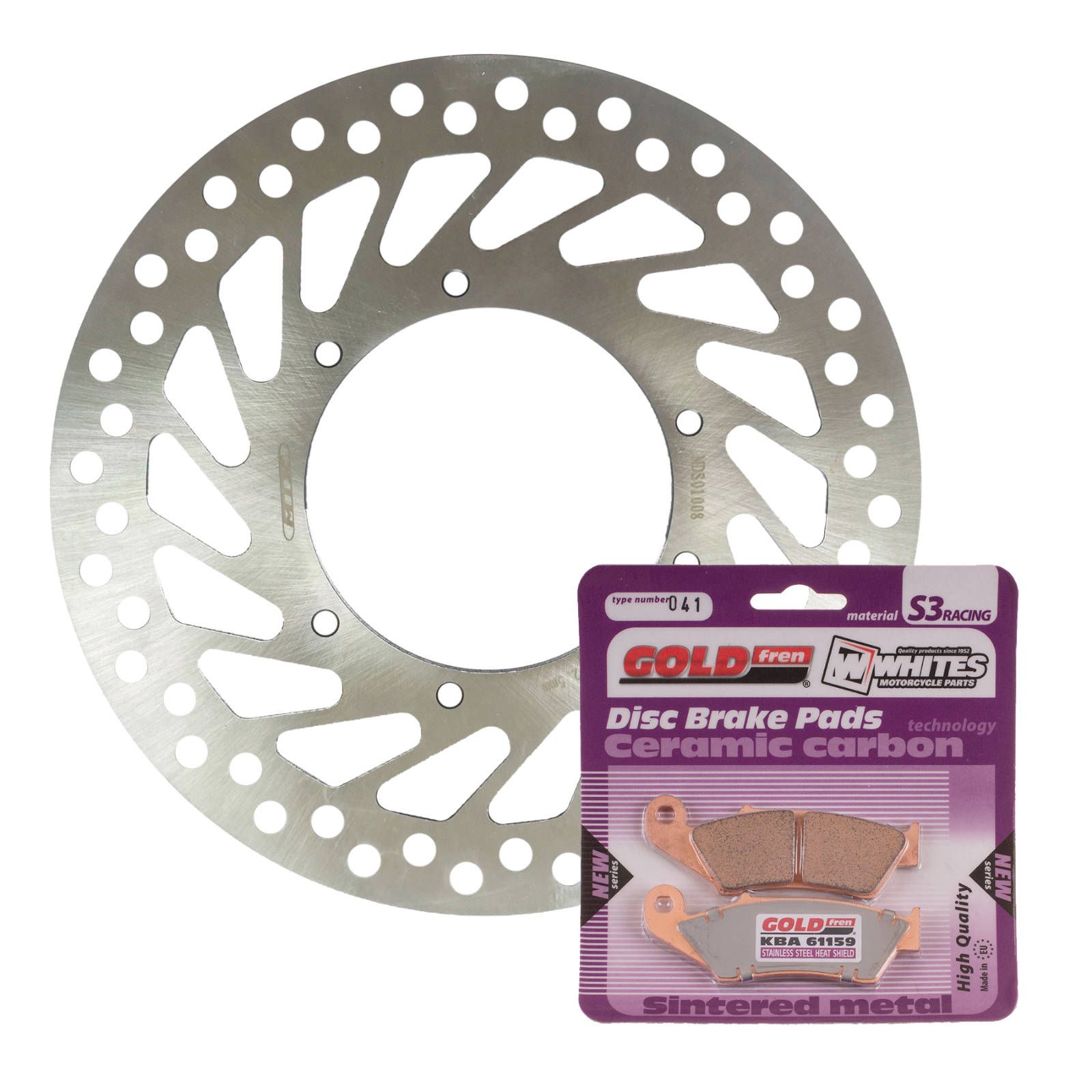 BRAKE DISC & PAD FRONT KIT - HON CRF450R 02-14
