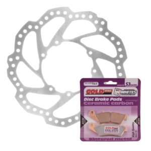 BRAKE DISC & PAD FRONT KIT - HON CRF450R 15-20 - WAVE