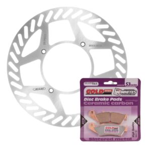 BRAKE DISC & PAD FRONT KIT - KAW KLX300R 97-08