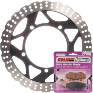 BRAKE DISC & PAD FRONT KIT - KAW EX300 NINJA 13-17 - WAVE