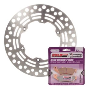 BRAKE DISC & PAD FRONT KIT - SUZ DRZ400E 00-20
