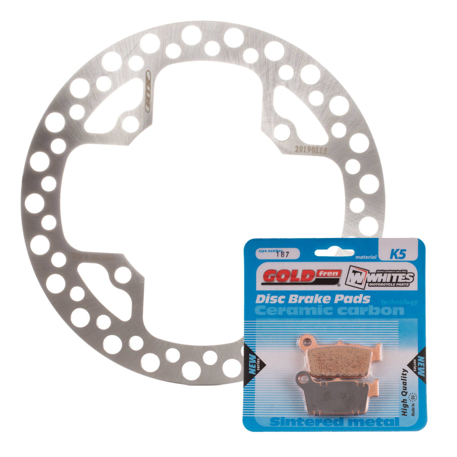 BRAKE DISC & PAD REAR KIT - SUZ RMZ450 05-17