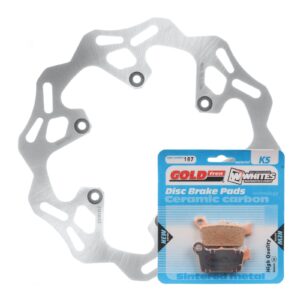 BRAKE DISC & PAD REAR KIT - YAM YZ450F 03-17 - WAVE