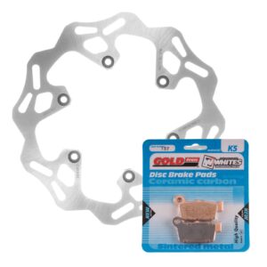 BRAKE DISC & PAD REAR KIT - YAM WR450F 03-20 - WAVE