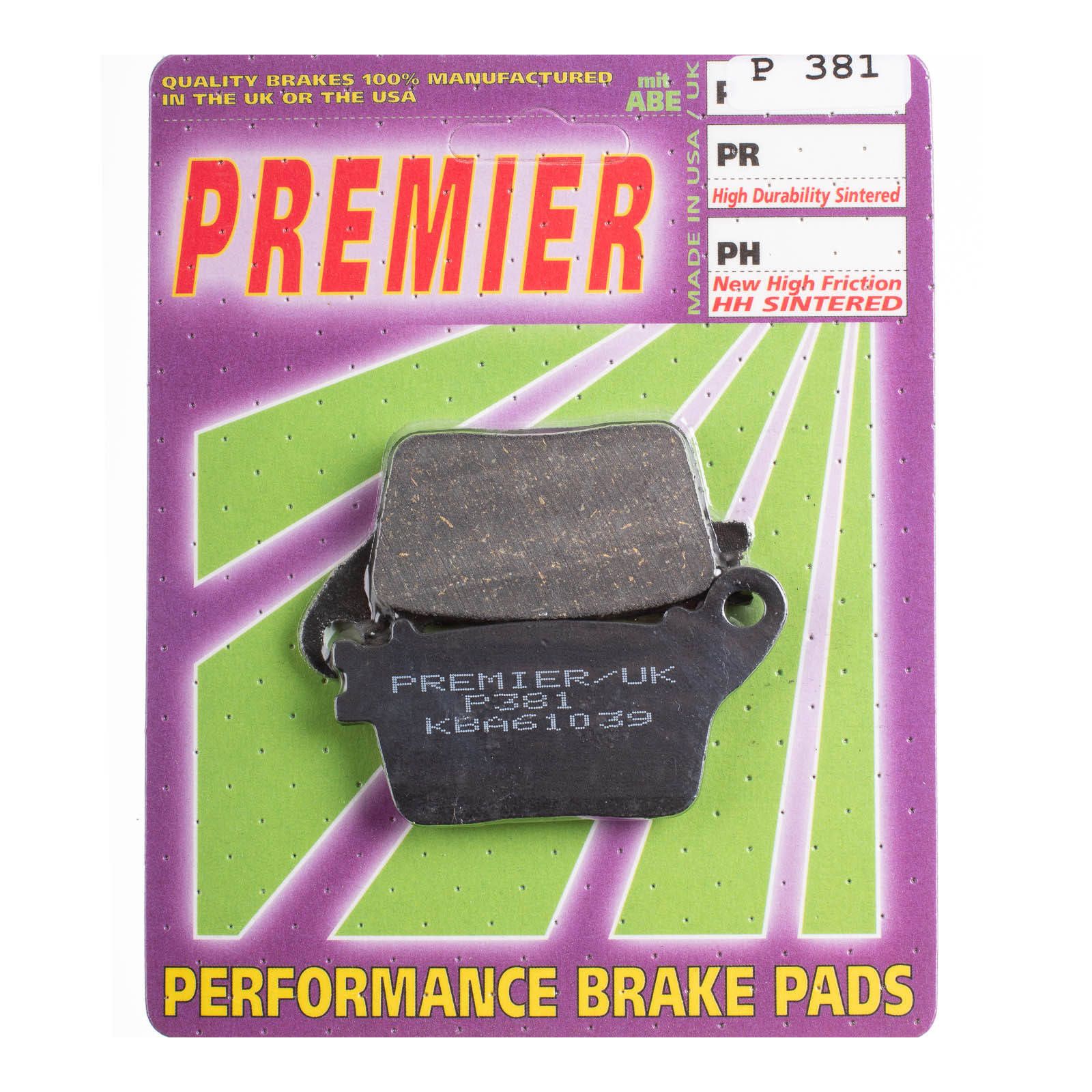 PREMIER BRAKE PADS P381 - HON | KAW | SUZ | YAM