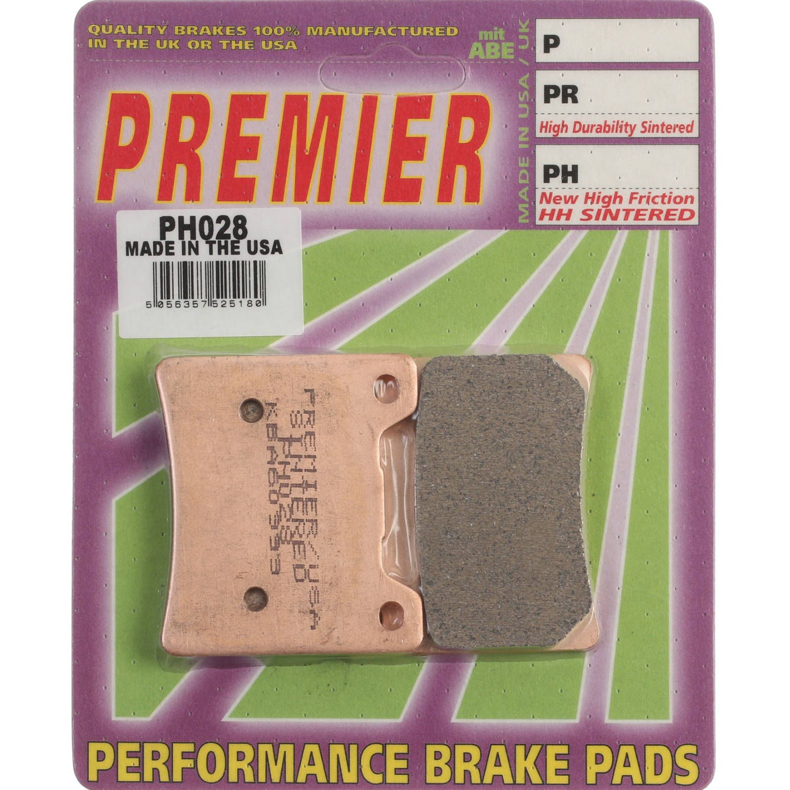 PREMIER BRAKE PADS HI-PERF SINT PH028 - YAM