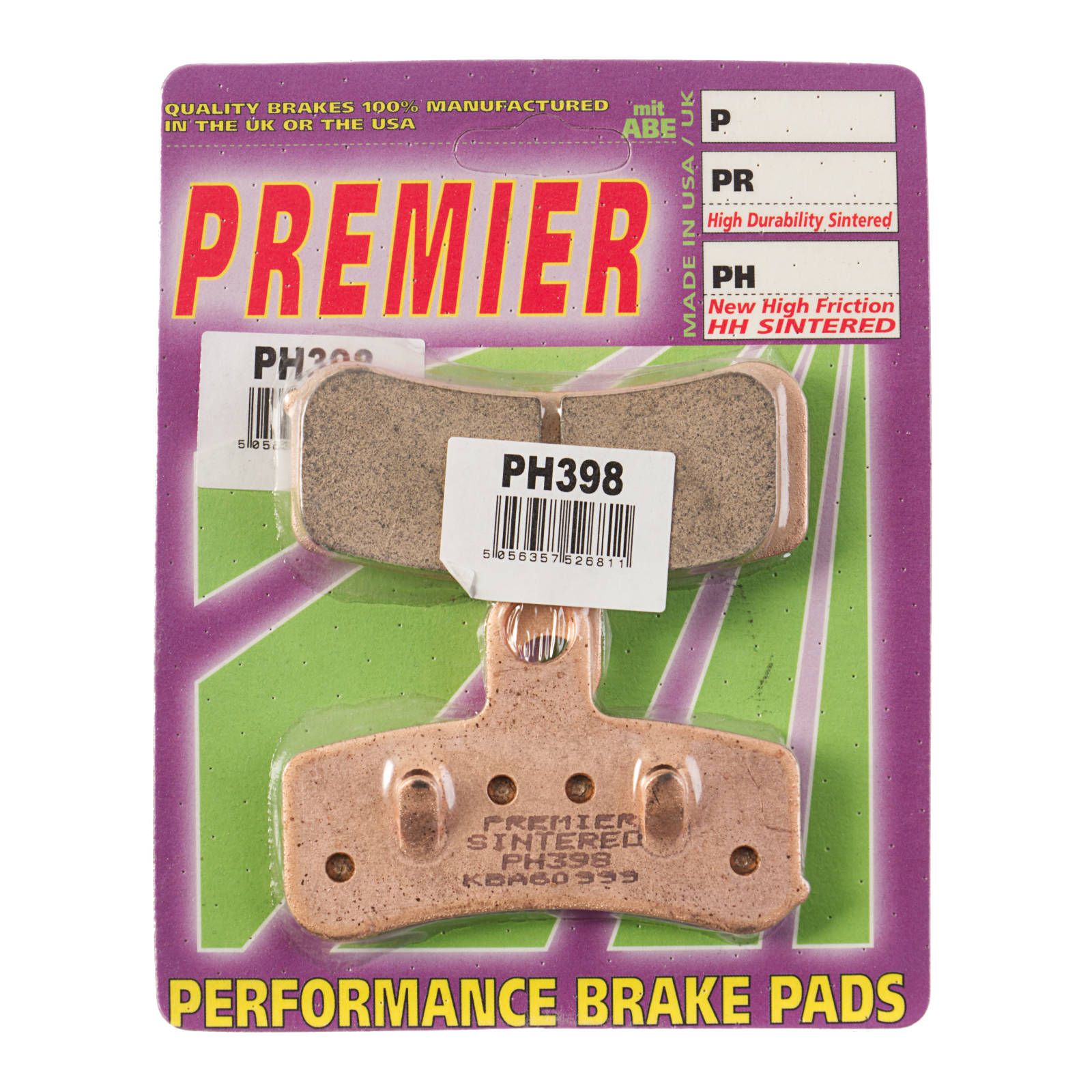 PREMIER BRAKE PADS HI-PERF SINT PH398 - HD