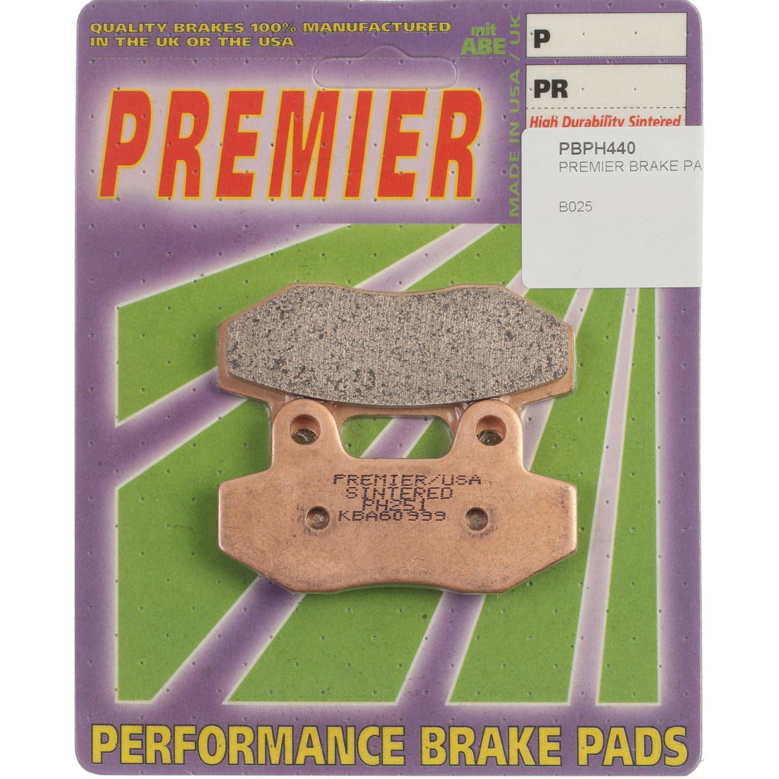 PREMIER BRAKE PADS HI-PERF SINT PH440 - HYO