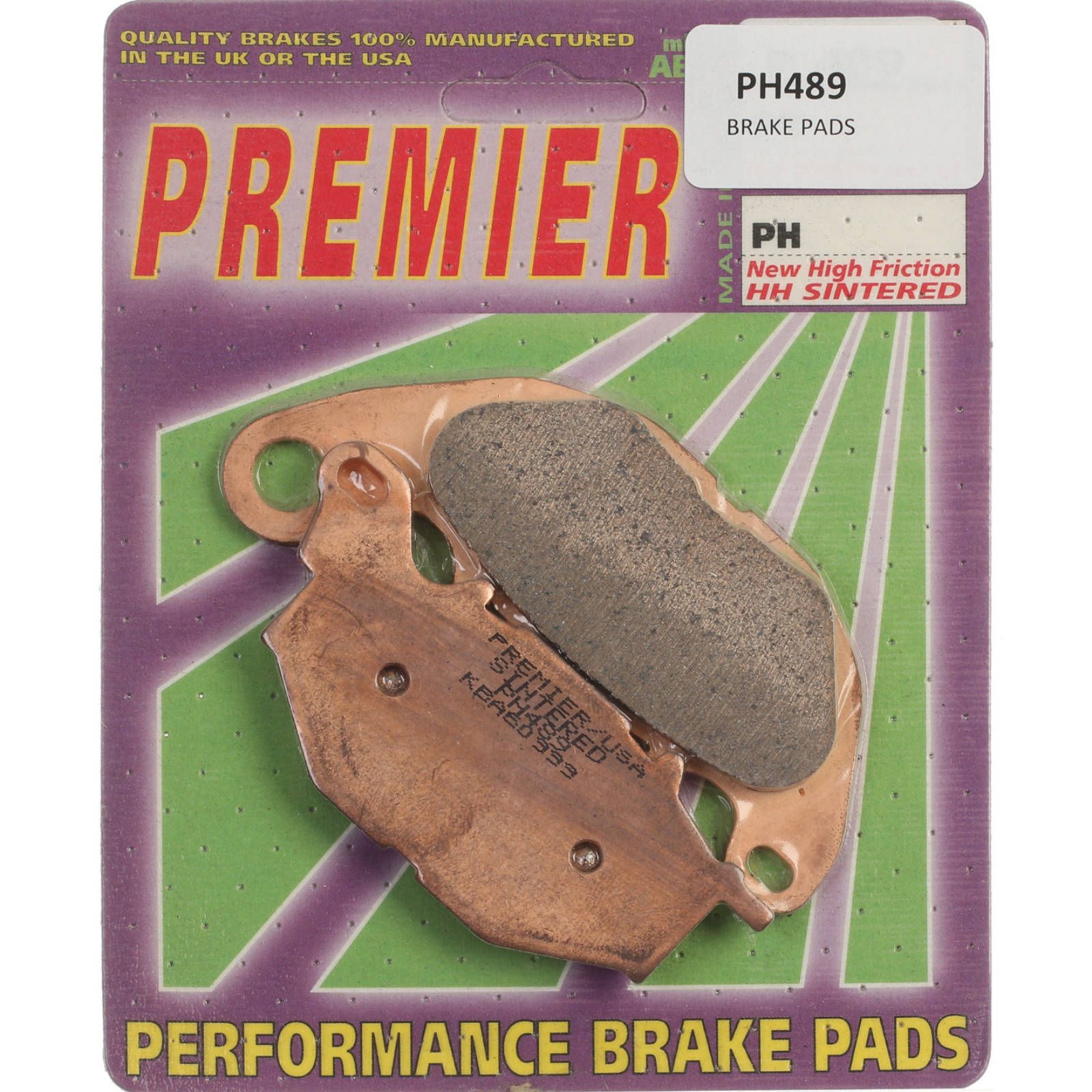 PREMIER BRAKE PADS HI-PERF SINT PH489 - YAM
