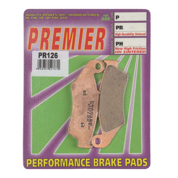 PREMIER BRAKE PADS FULL SINTERED MOTO X