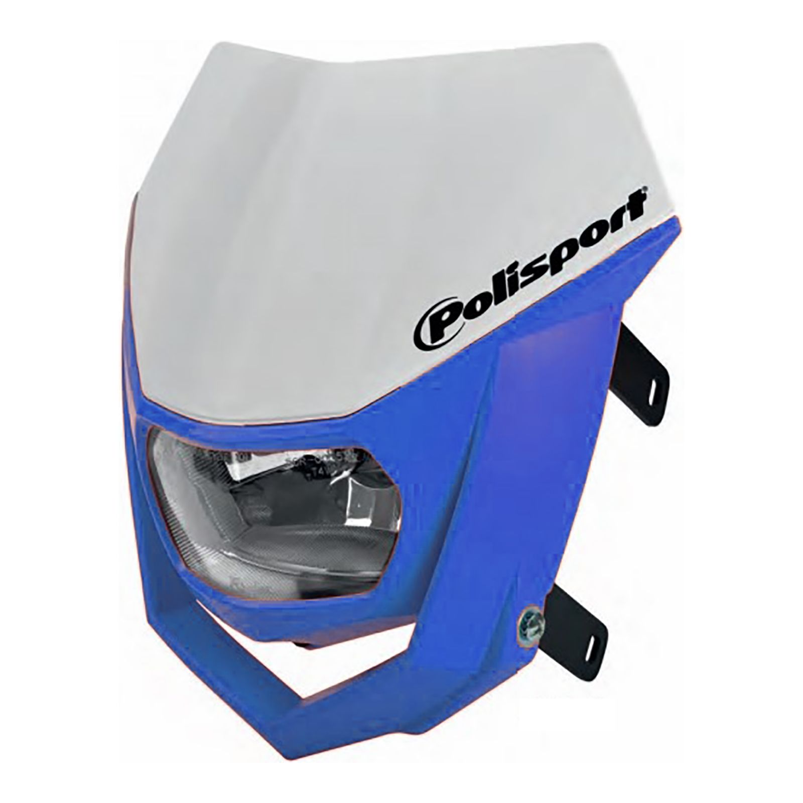 POLISPORT HALO HEADLIGHT WHT/BLU