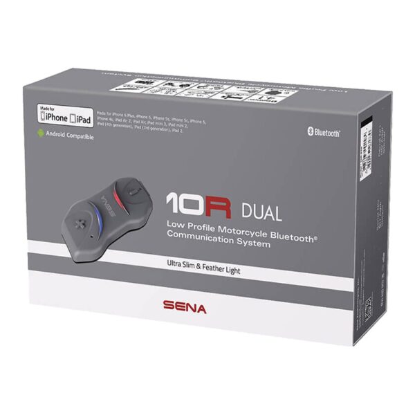 SENA 10R LOW PROFILE BLUETOOTH COMM SYSTEM DUAL