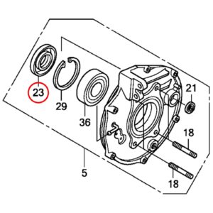 WHITES DUST SEAL - HONDA REAR BRAKE SEAL - 44x75x9
