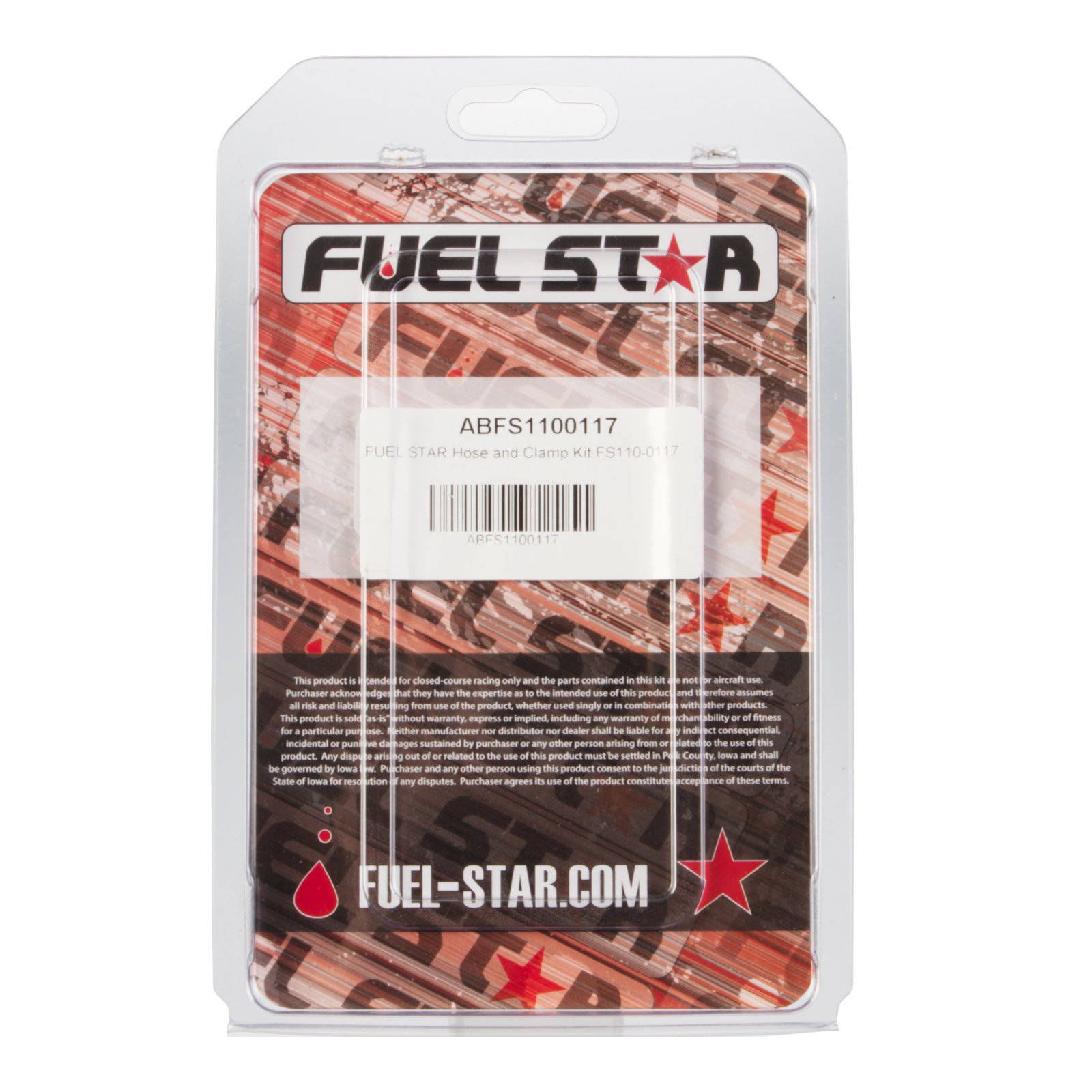 FUEL STAR HOSE AND CLAMP KIT FS110-0117