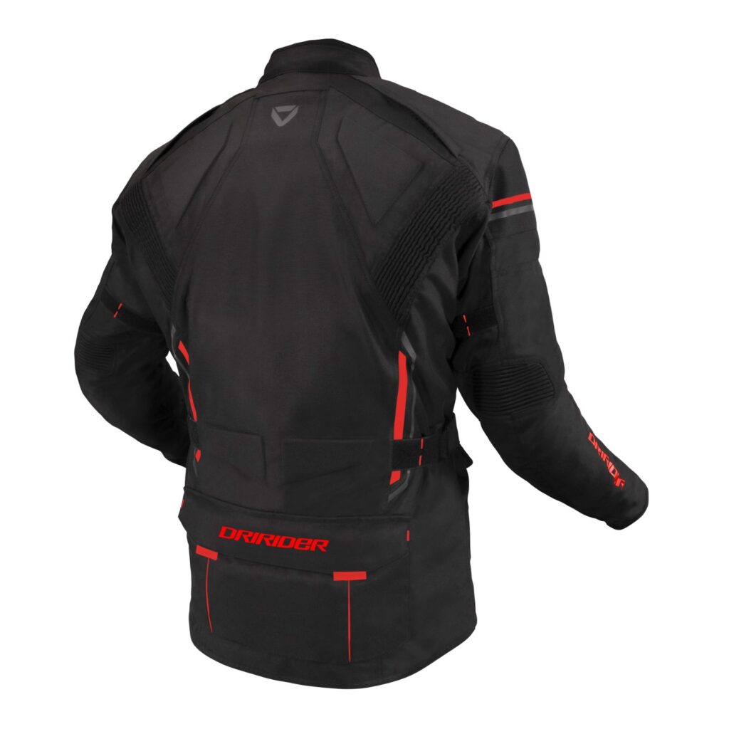 Dririder Compass 4 Jacket Blk/Red Tracktion Motorcycles