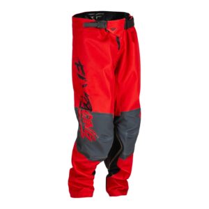 FLY '23 YOUTH KINETIC KHAOS PANTS BLACK/RED/ GREY