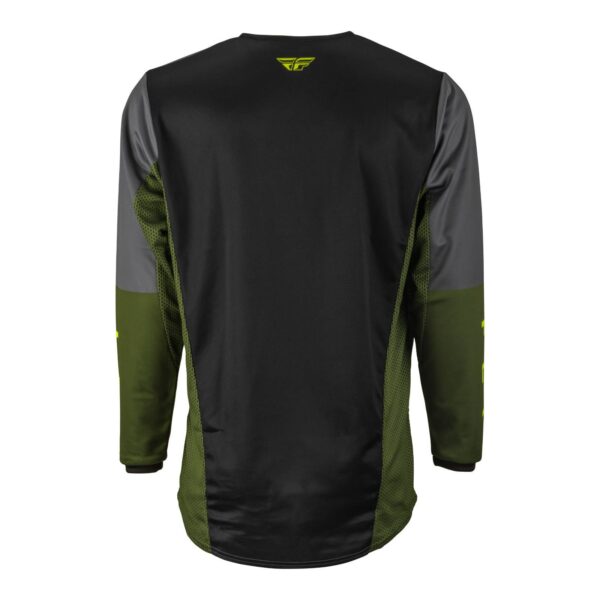 FLY '23 KINETIC JET JERSEY GREEN/HI-VIS Black/olive