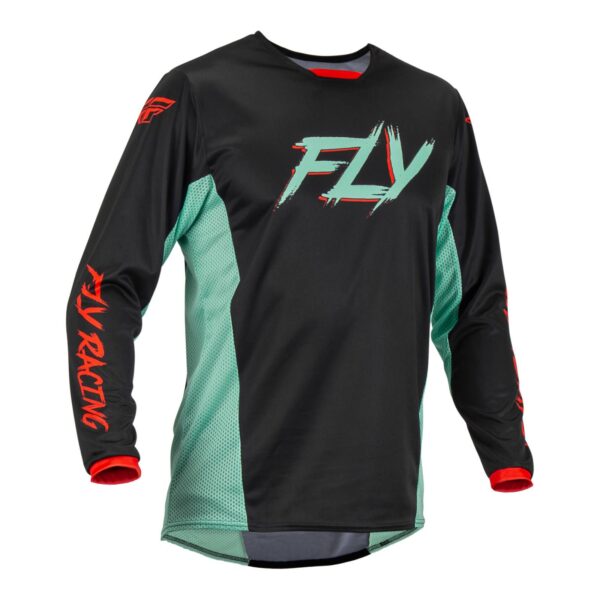 FLY '23 KINETIC SE RAVE JERSEY BLACK/MINT/RED