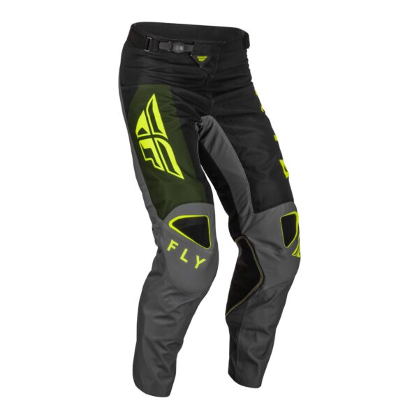 FLY '23 KINETIC JET PANTS GREEN/HI-VIS Black/olive