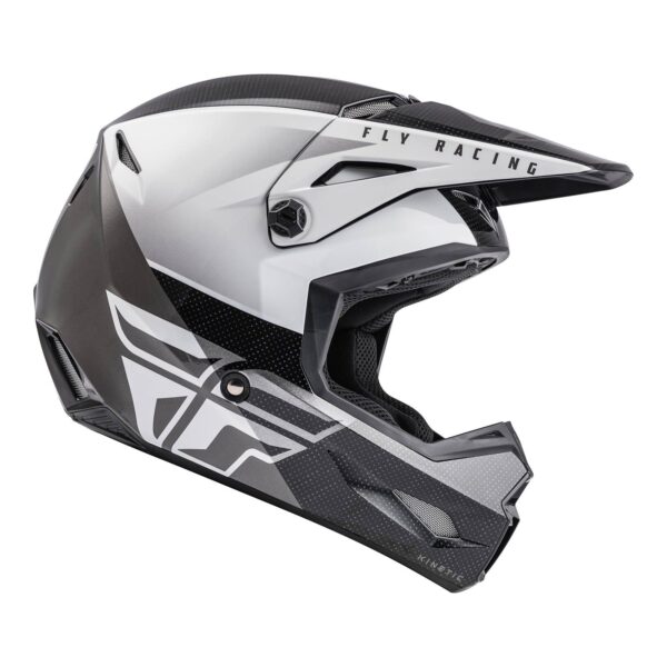 FLY '22 KINETIC STRAIGHT EDGE HELMET ECE Black/White