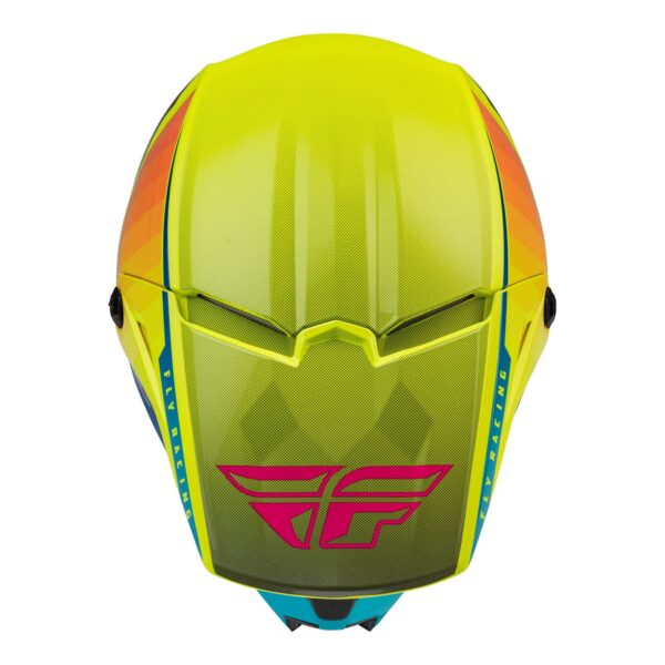 FLY '23 KINETIC DRIFT HELMET BLU/HI-VIS/CHARCOAL LGE