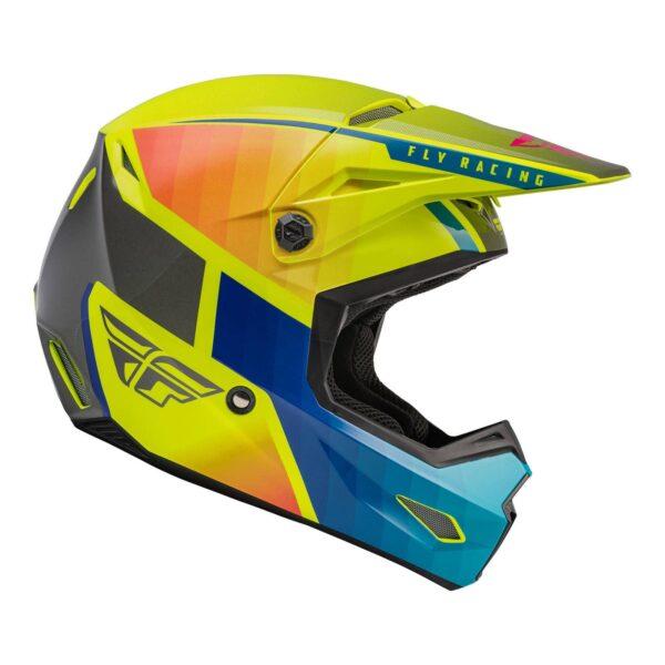 FLY '23 KINETIC DRIFT HELMET BLU/HI-VIS/CHARCOAL LGE