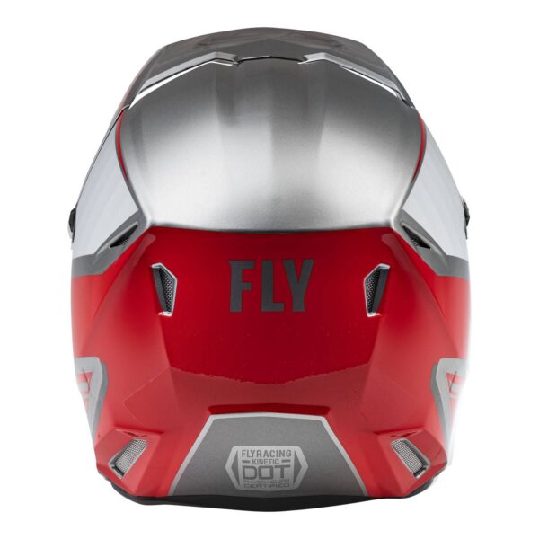 FLY '23 KINETIC DRIFT HELMET CHARCOAL/LIGHT GRY/RED LGE