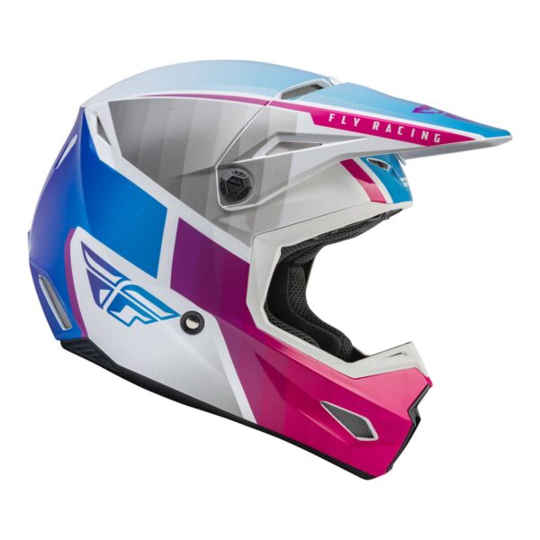 FLY '23 KINETIC DRIFT HELMET PNK/WHT/BLU LGE