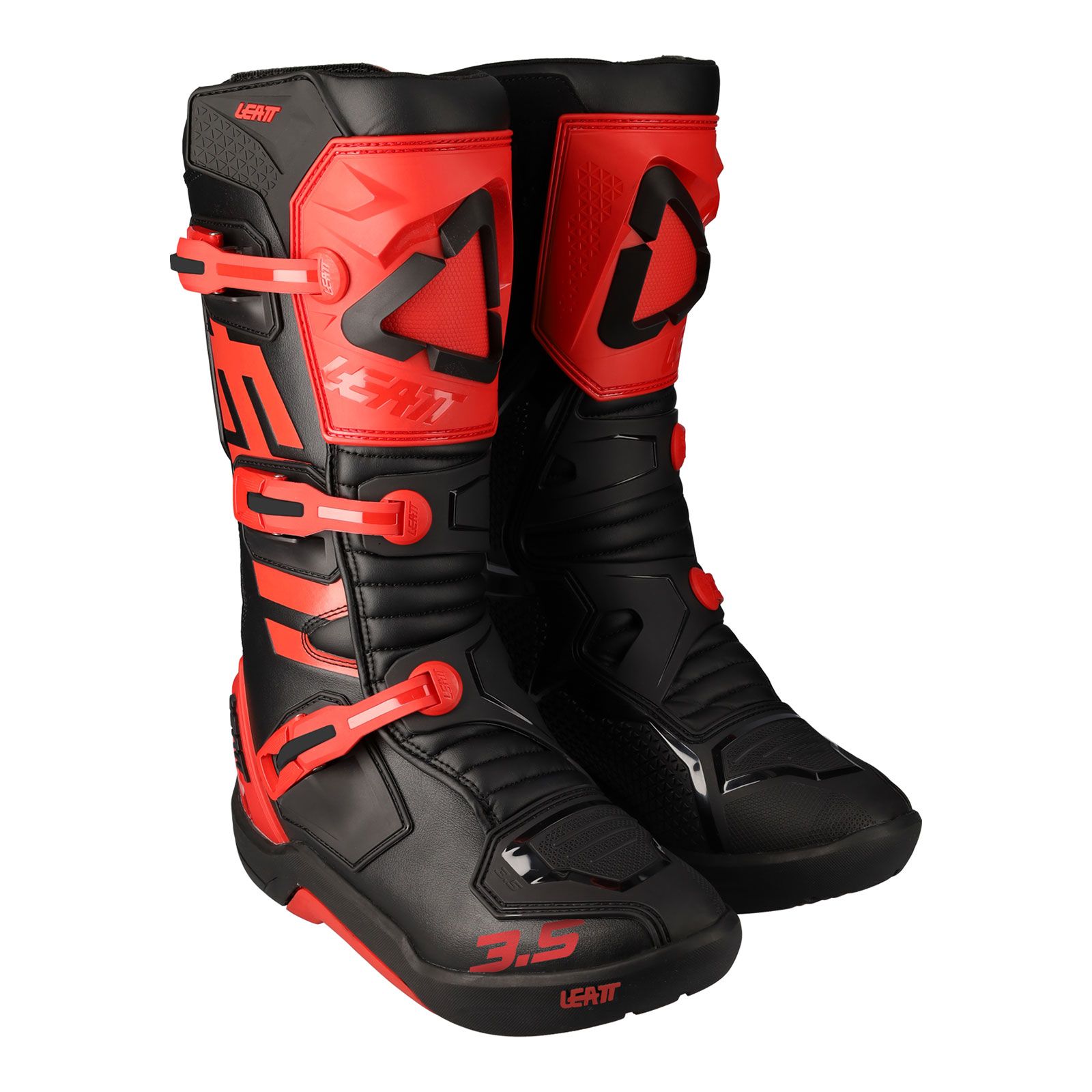 Leatt '22 Boot 3.5 Us7 / Eu40.5 Red/Blk | Tracktion Motorcycles