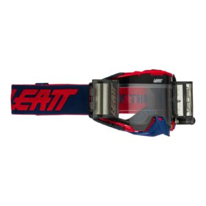 LEATT GOGGLE VELOCITY 6.5 ROLL-OFF RED/BLU - CLEAR LENS