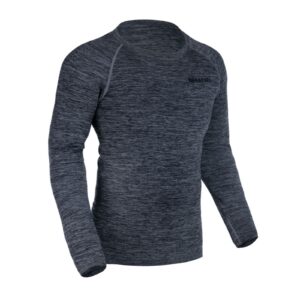 OXFORD ADVANCED BASE LAYER MS TOP CHARCOAL MARL SM