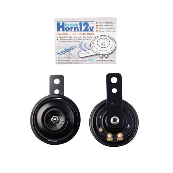 OXFORD 12 VOLT HORN BLK (NEW)