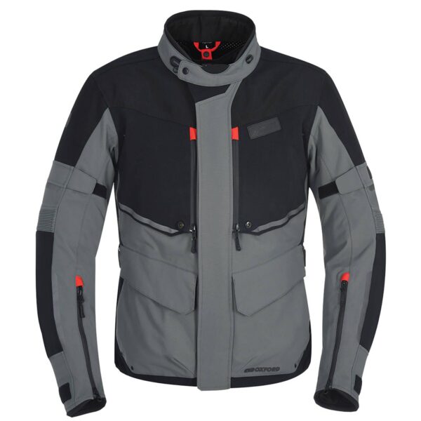 OXFORD MONDIAL MENS LAMINATE JKT BLK/GREY