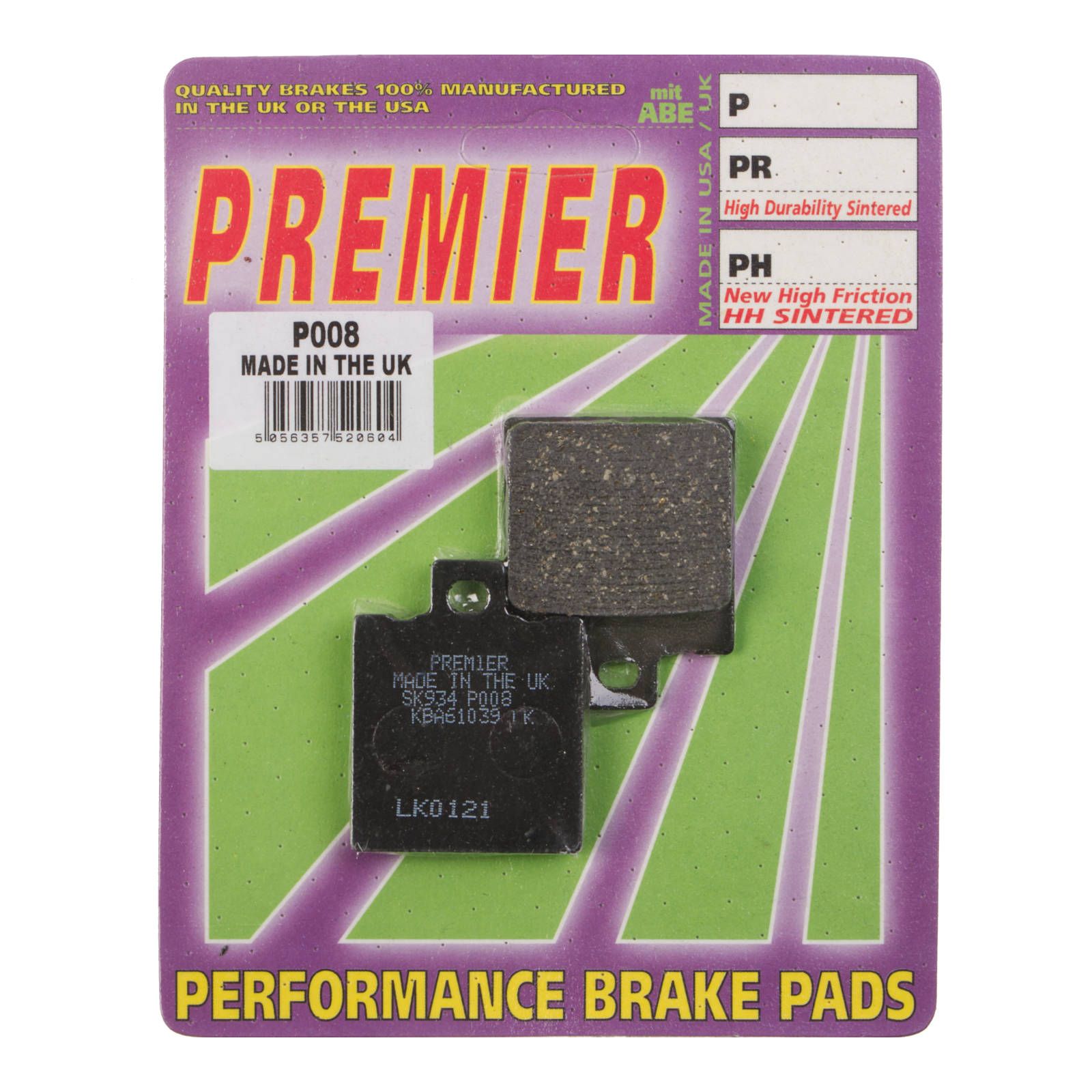 PREMIER BRAKE PADS P008 - APR | DUC | KTM