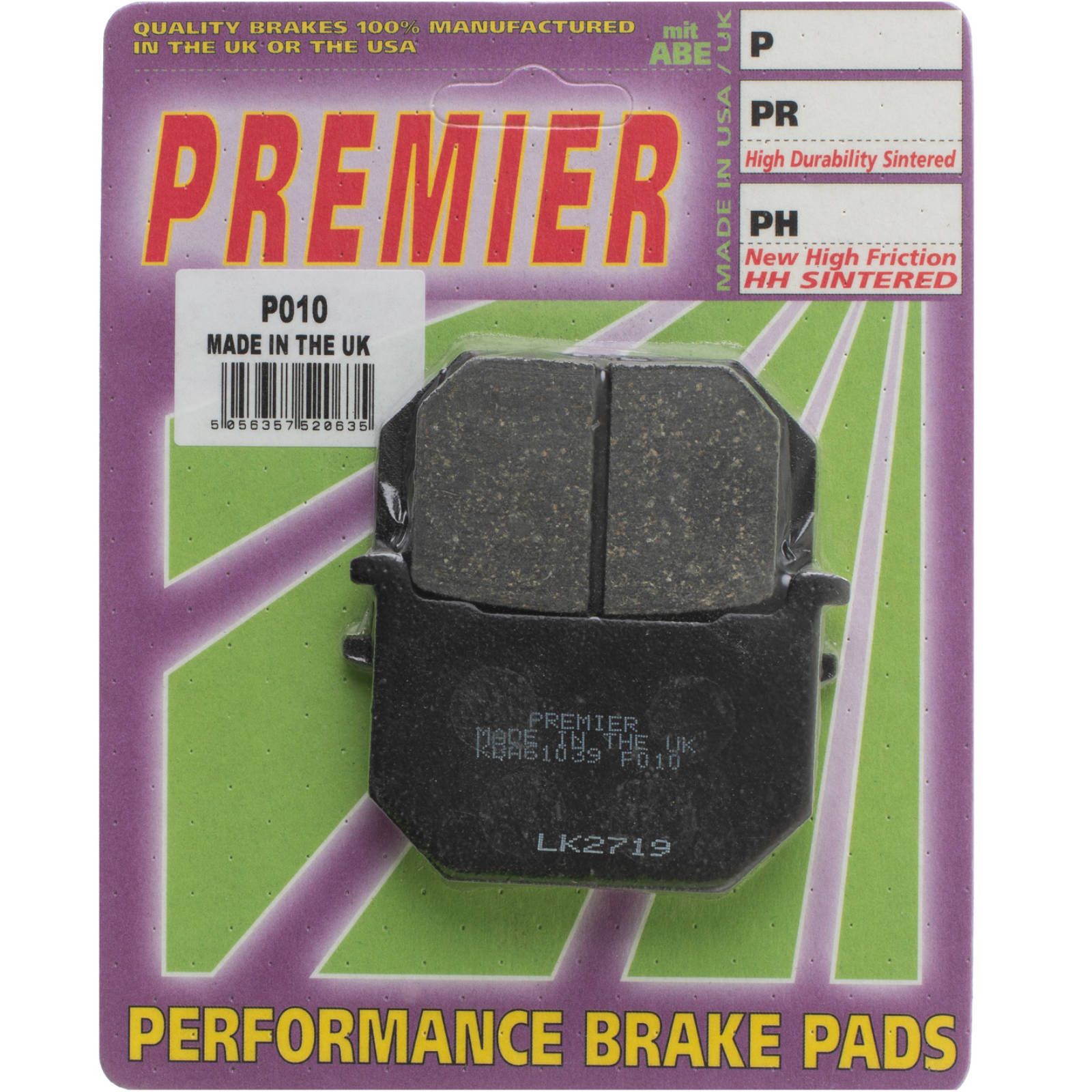 PREMIER BRAKE PADS P010 - SUZ