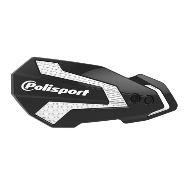 POLISPORT MX FLOW HANDGUARD BLK/WHT YAM YZ/YZF/WR 08-22