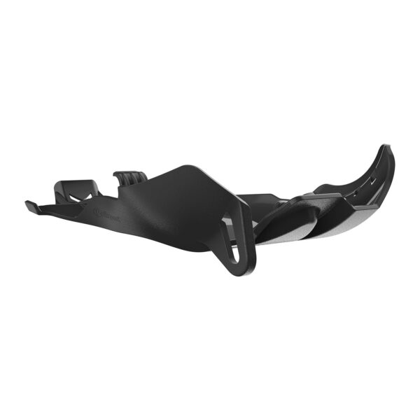 POLISPORT FORTRESS SKID PLATE W/ LINKAGE CVR KTM/HUSQ - BLK