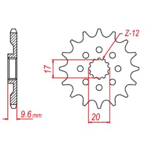 SPKT FRONT OE STEEL 1905 13T #428