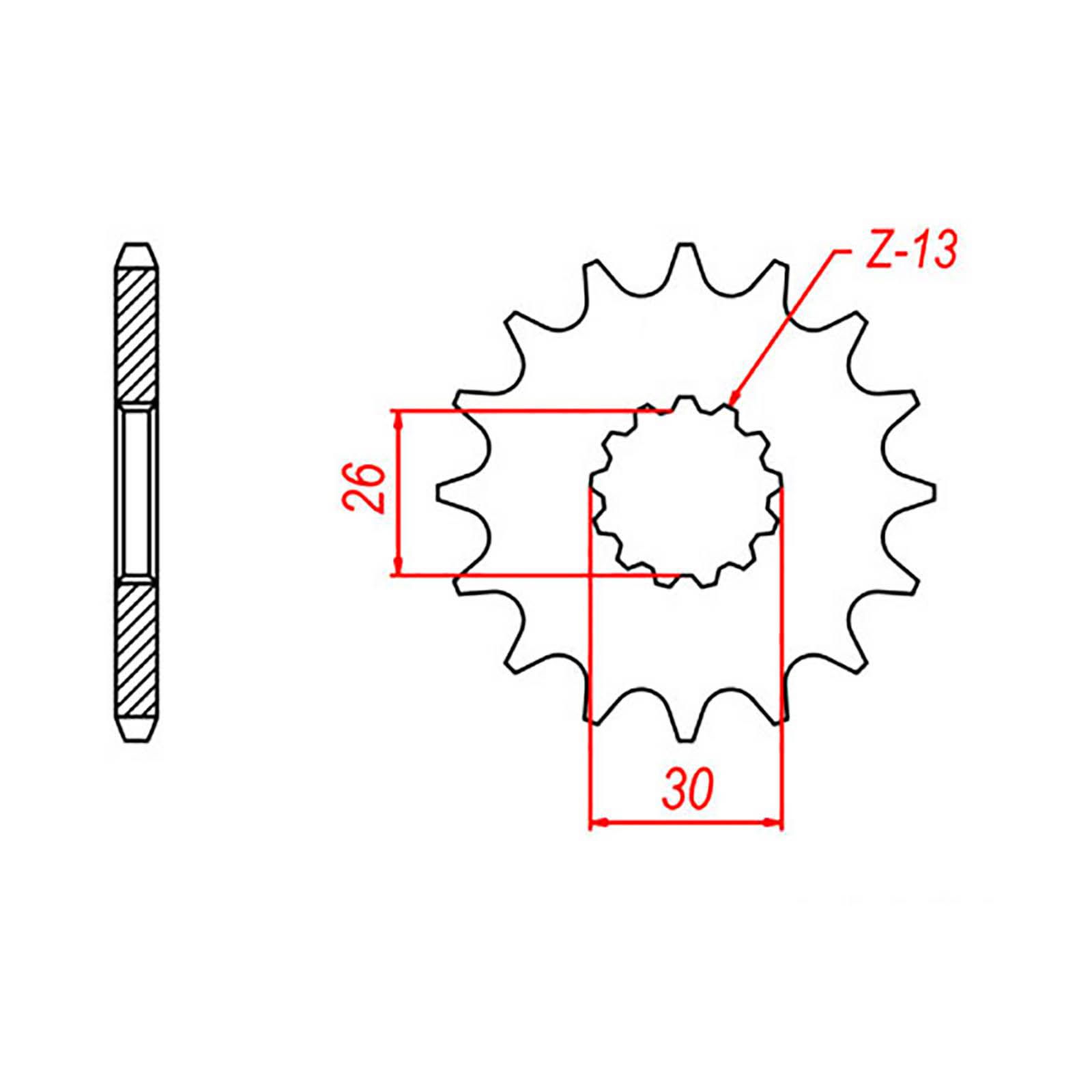 SPKT FRONT OE STEEL 1180 18T #530